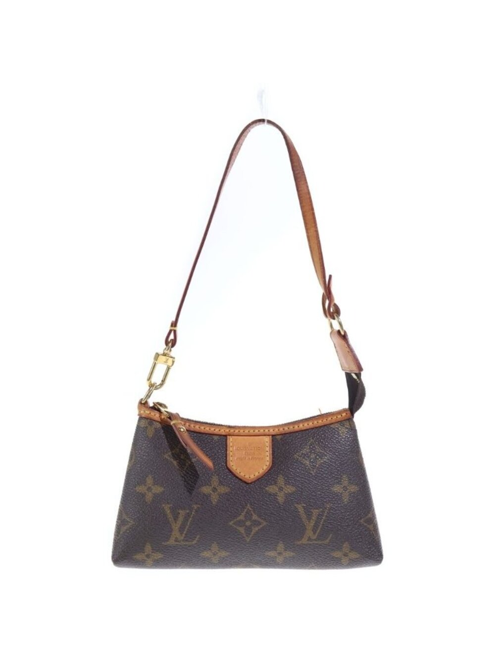 Louis Vuitton Mini Pochette Delightful Monogram Leather Pouch Gold Brown - Picture 2 of 6